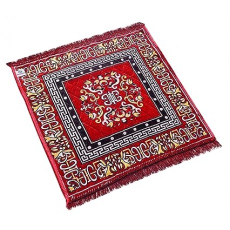 Design Velvet Square Pooja Mat Asanam 